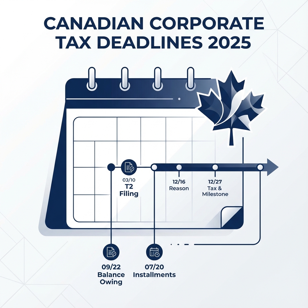 Canadian Corporate Tax Deadlines 2025: What You Need to Know